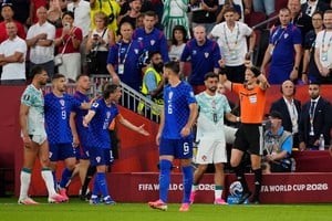 Soccer Football - FIFA World Cup 2026 - Round of 32 - Portugal v Croatia - Toronto Stadium, Toronto, Canada - July 2, 2026
Referee Espen Eskas disallows Croatia's Josko Gvardiol's goal IMAGN IMAGES via Reuters/Kevin Sousa