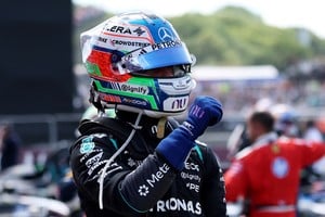 Formula One F1 - British Grand Prix - Silverstone Circuit, Silverstone, Britain - July 4, 2026
Mercedes' Andrea Kimi Antonelli celebrates after winning the sprint race REUTERS/Andrew Boyers