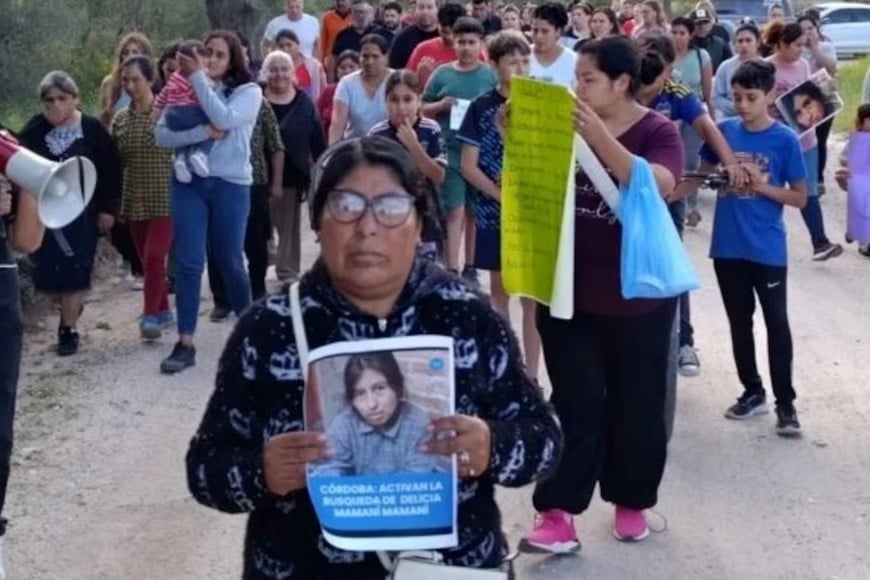 Una de las marchas para exigir la aparición con vida de Delicia