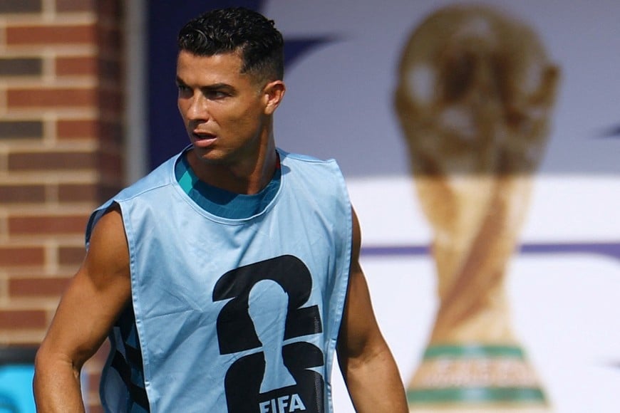 Soccer Football - FIFA World Cup 2026 - Portugal Training - Southern Methodist University, Dallas, Texas, U.S. - July 5, 2026
Portugal's Cristiano Ronaldo during training REUTERS/Hannah Mckay