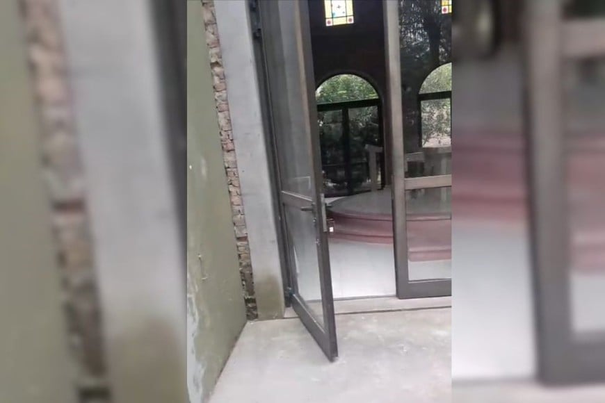 Robo y destrozos en la capilla San Benito Abad, en Villa California. Foto: Gentileza