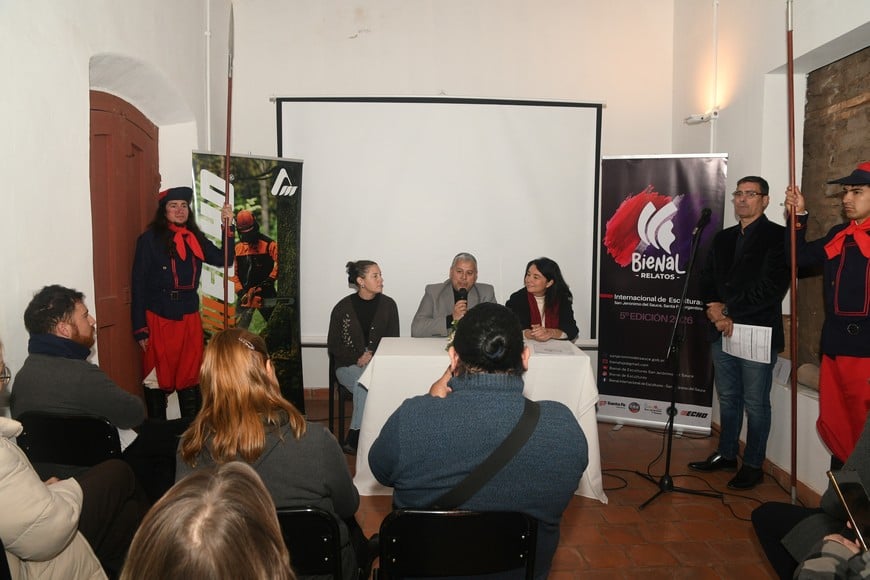 “Relatos”, el arte como memoria: se presentó la V Bienal de Esculturas en San Jerónimo del Sauce. Foto: Manuel Fabatia