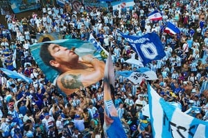 Banderazo argentino en Atlanta.