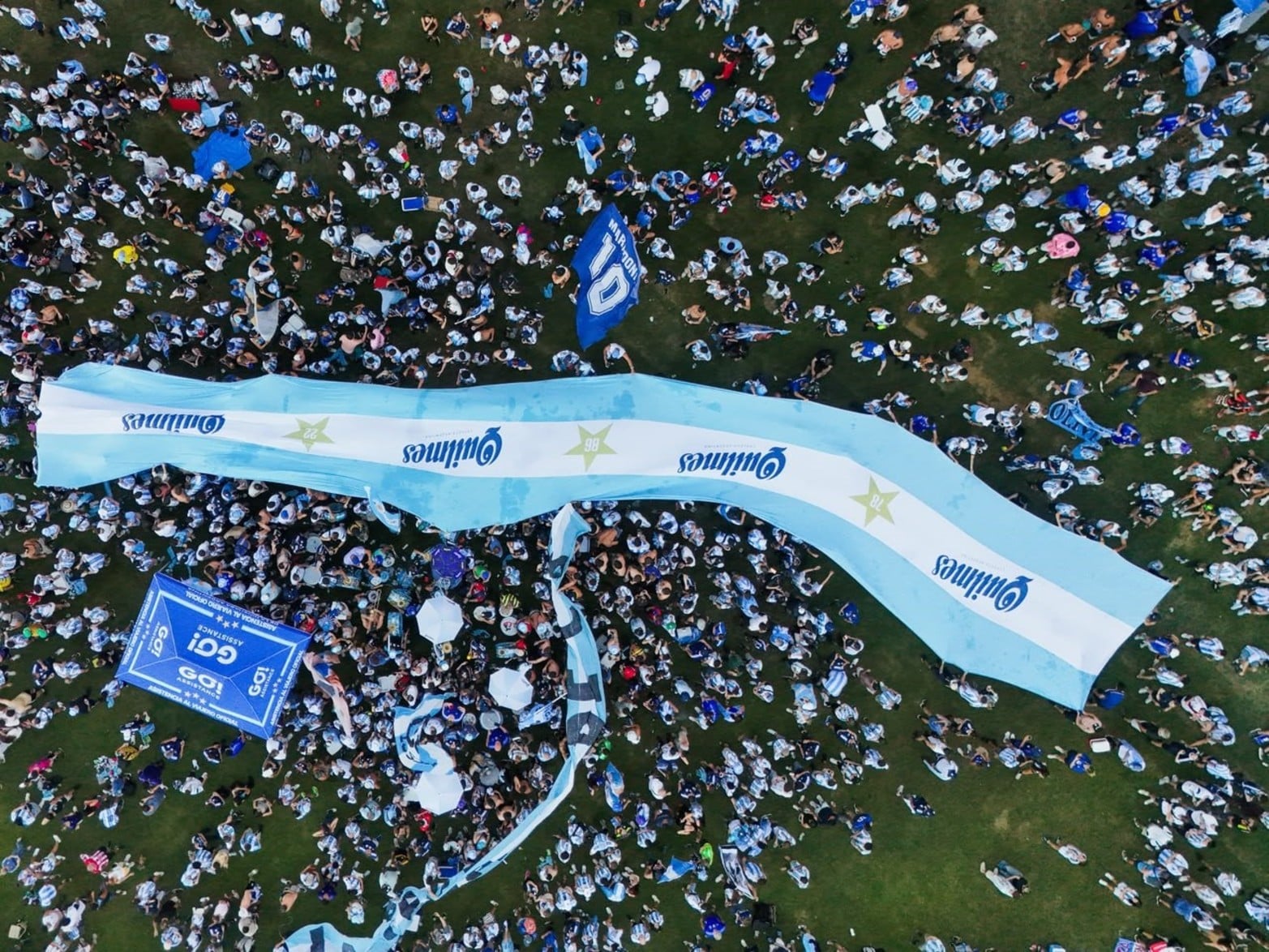 Banderazo argentino en Atlanta.