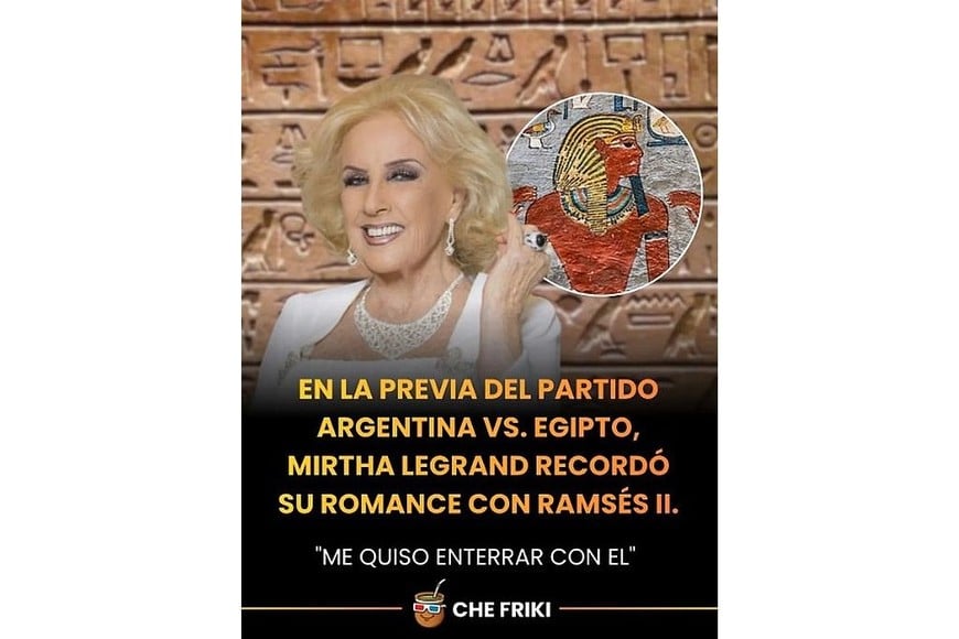 Antes y después del partido, los memes de Mirtha coparon las redes sociales.