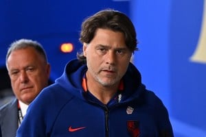 Soccer Football - FIFA World Cup 2026 - Round of 16 - United States v Belgium - Seattle Stadium, Seattle, Washington, U.S. - July 6, 2026
U.S. coach Mauricio Pochettino arrives at the stadium ahead of the match IMAGN IMAGES via Reuters/Steven Bisig