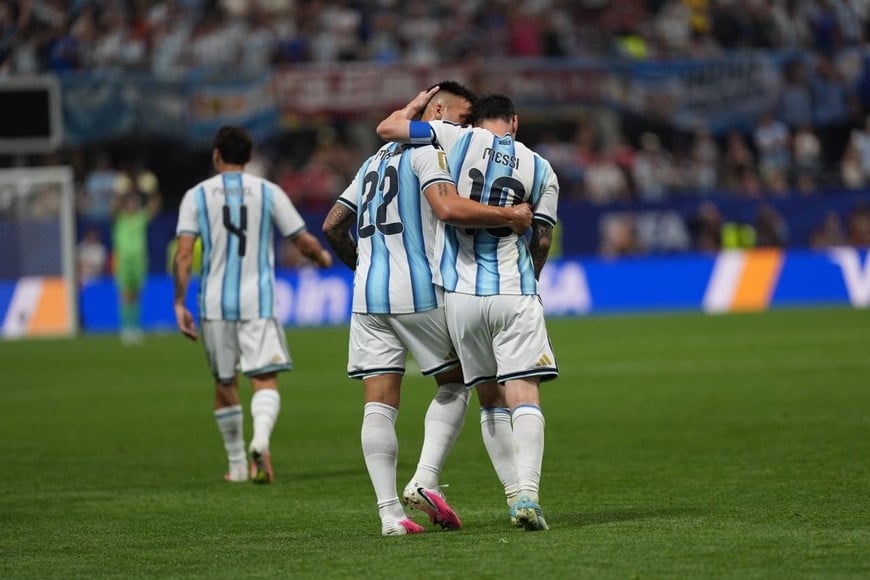 GOL DE MESSI PARA EMPATAR CONTRA EGIPTO. Foto: Fernando Nicola