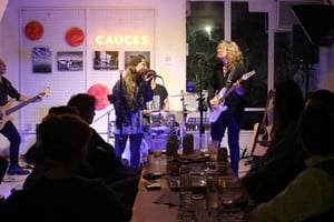 Leonardo Di Bartolo, Camila Cornut, Eric y Lautaro Daneri conforman la banda estable de la Jamrock. Foto: Gentileza Cauces