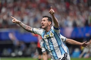 GOL DE MESSI PARA EMPATAR CONTRA EGIPTO. Foto: Fernando Nicola
