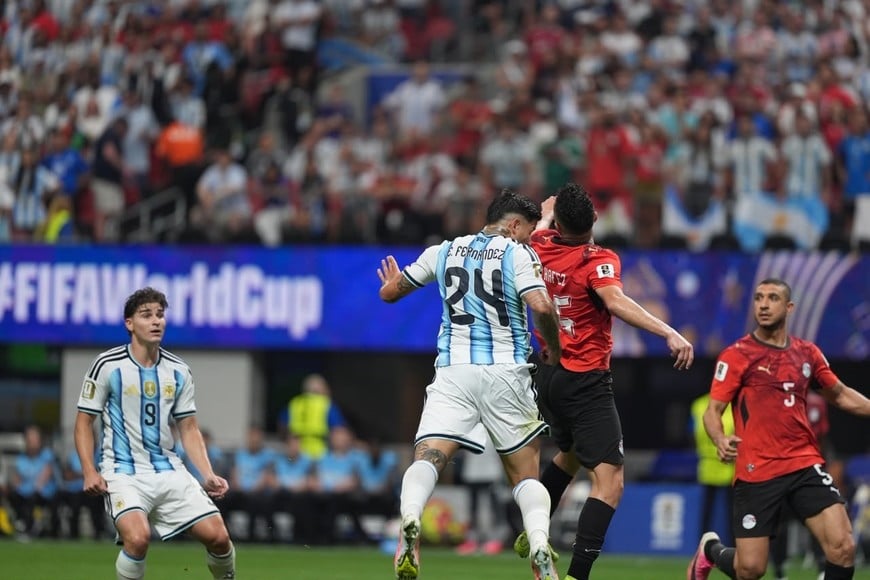 GOL DE MESSI PARA EMPATAR CONTRA EGIPTO. Foto: Fernando Nicola