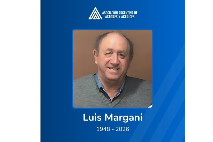 La noticia de su fallecimiento fue confirmada por la Asociación Argentina de Actores y Actrices
