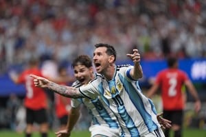 GOL DE MESSI PARA EMPATAR CONTRA EGIPTO. Foto: Fernando Nicola