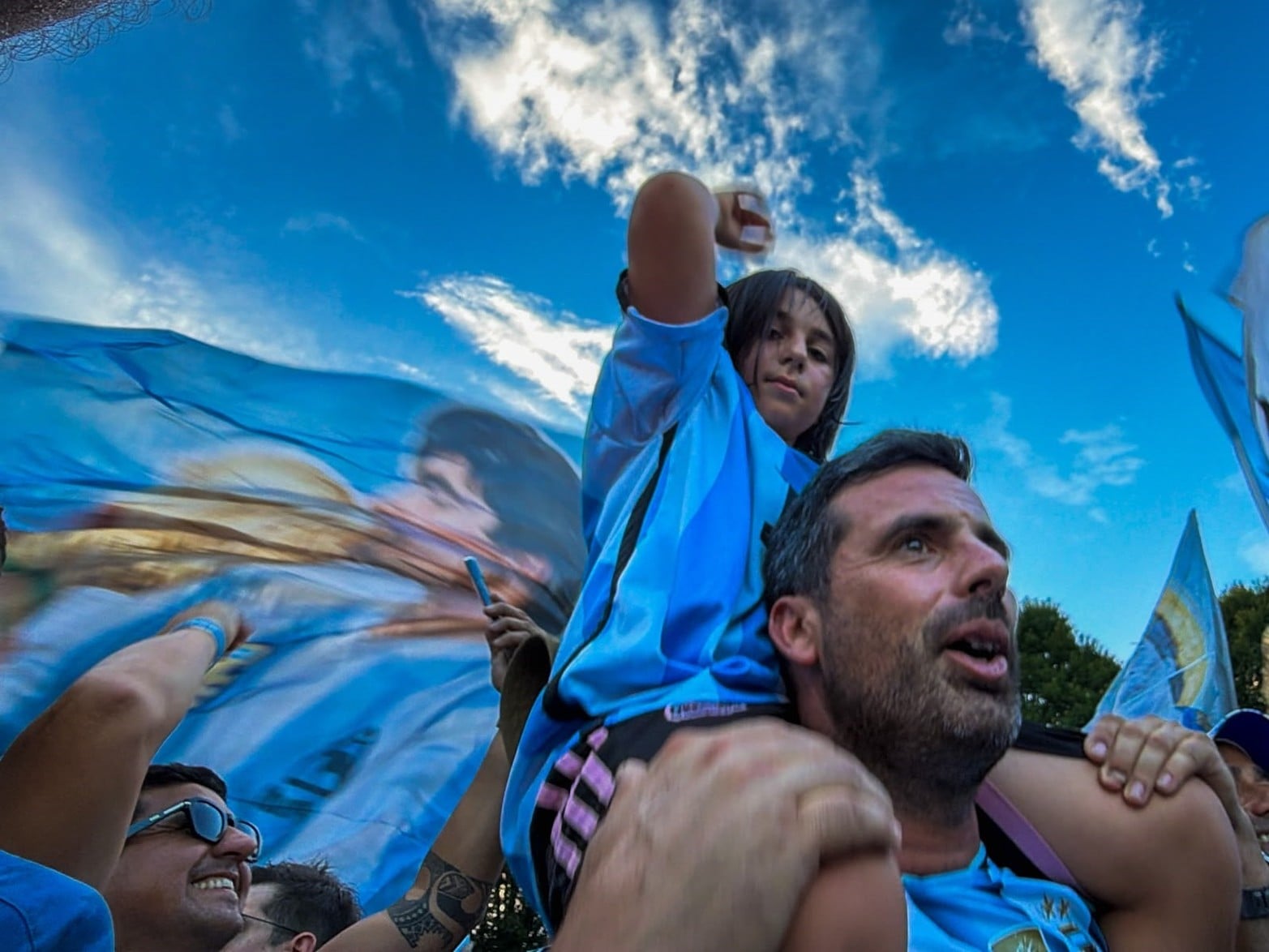Banderazo argentino en Atlanta.