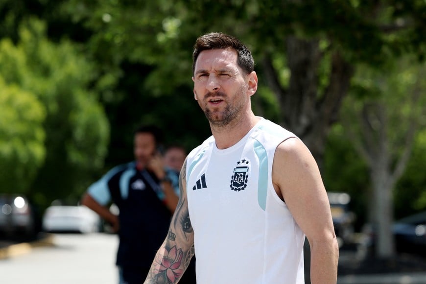 Soccer Football - FIFA World Cup 2026 - Argentina Training - Kennesaw State University, Kennesaw, Georgia, U.S. - July 6, 2026
Argentina's Lionel Messi before training REUTERS/Amanda Perobelli