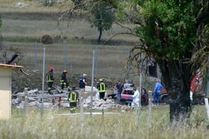 Tragedia en Italia. Foto: Xinhua.