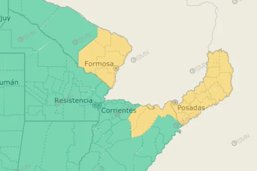 Hay alerta amarilla por frío extremo en 3 provincias.