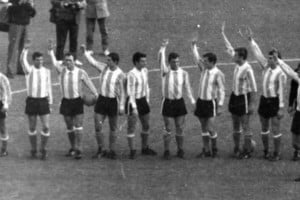 Argentina-Suiza en 1966. Foto: Archivo