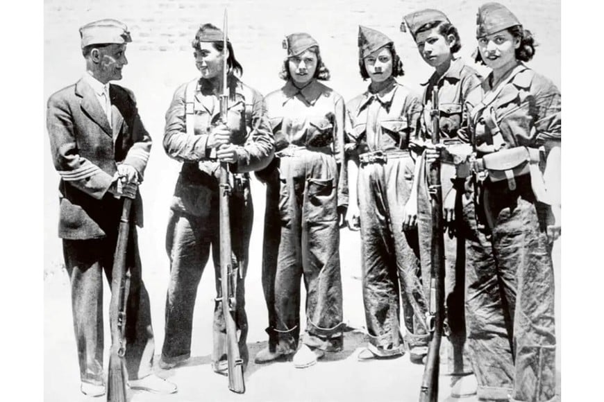 Voluntarias santafesinas en la contienda española.