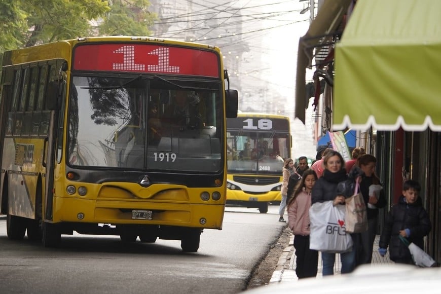 Los colectivos circularán con la frecuencia habitual de los días domingo. Crédito: Fernando Nicola.
