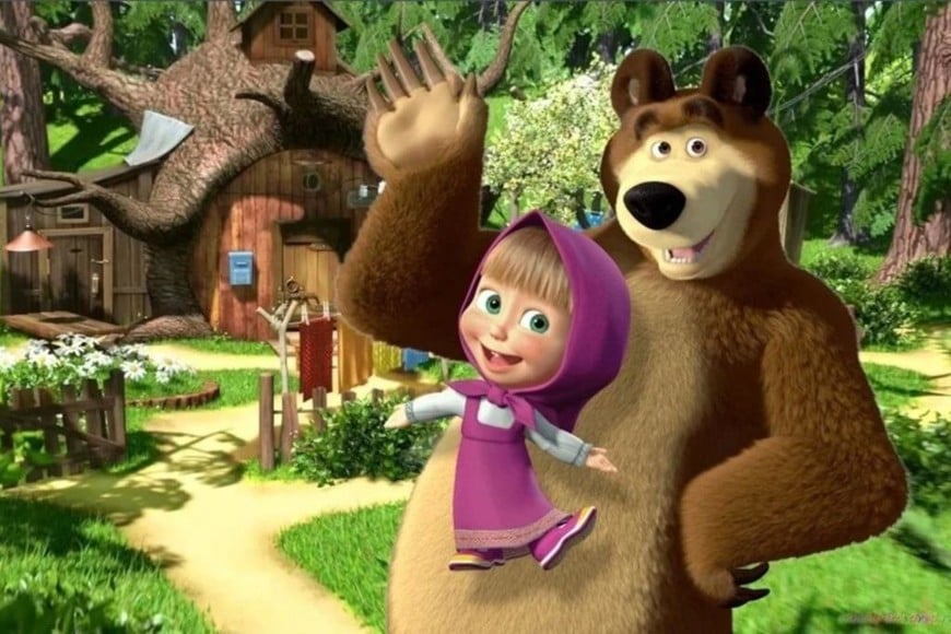 Dibujo animado “Masha y el Oso”, creado por el estudio ruso Animaccord sobre un cuento folclórico, éxito viral en Internet renovado por Netflix