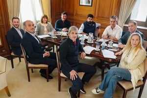 La postal de la Mesa Política de este miércoles. Crédito: Nación