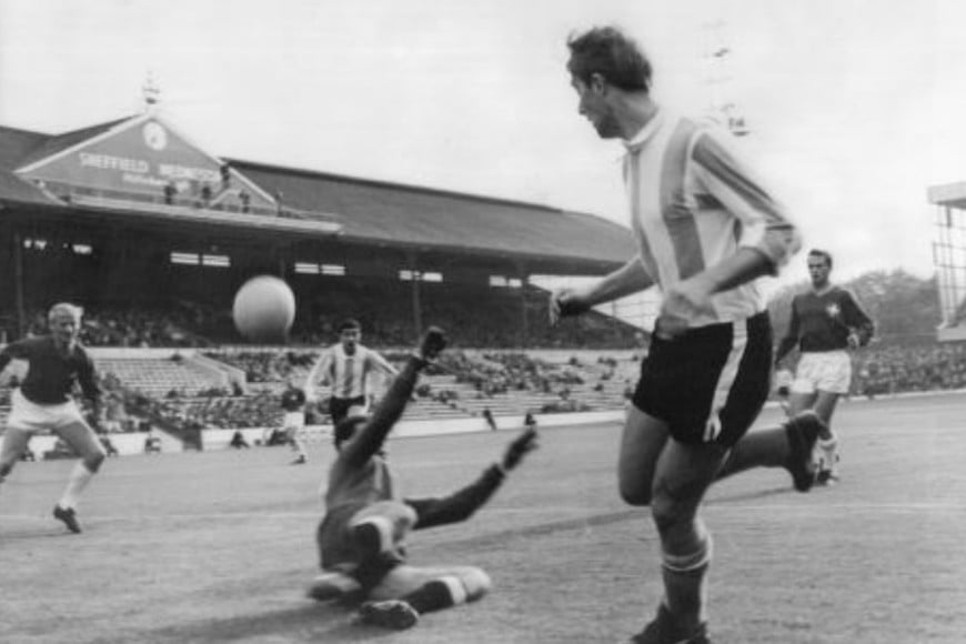 Argentina-Suiza en 1966. Foto: Archivo