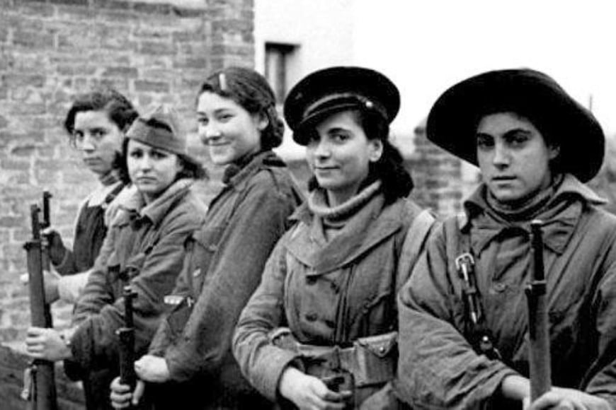 Voluntarias santafesinas en la contienda española.