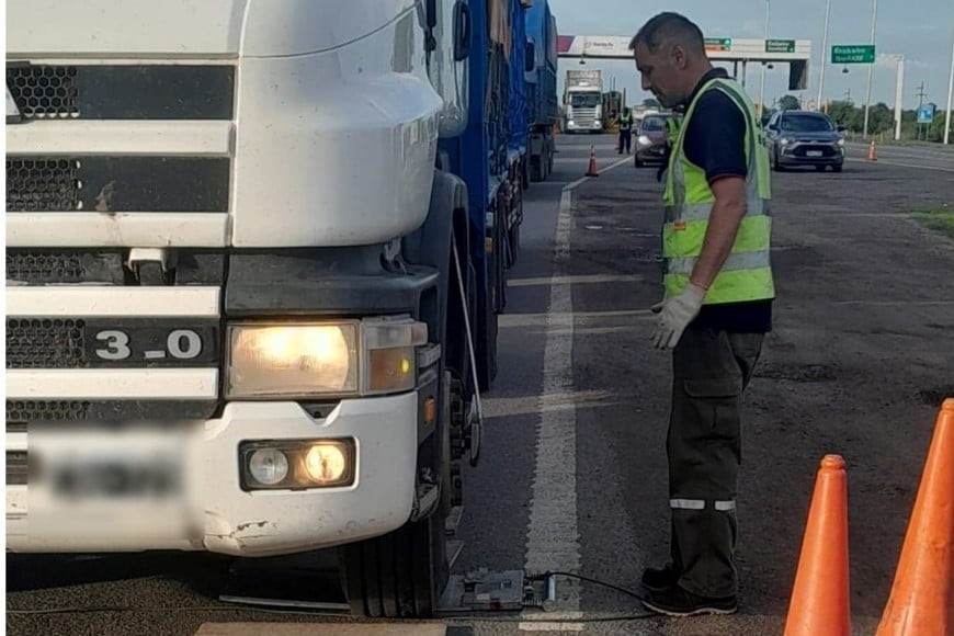 Control de peso en las rutas provinciales