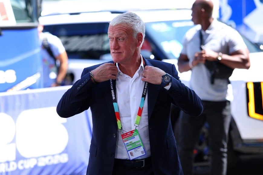 Soccer Football - FIFA World Cup 2026 - Quarter Final - France v Morocco - Boston Stadium, Foxborough, Massachusetts, U.S. - July 9, 2026
France's Didier Deschamps arrives to the stadium before the match REUTERS/Mike Segar