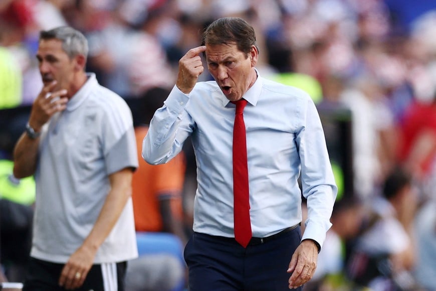Soccer Football - FIFA World Cup 2026 - Round of 16 - United States v Belgium - Seattle Stadium, Seattle, Washington, U.S. - July 6, 2026
Belgium coach Rudi Garcia reacts REUTERS/Lee Smith