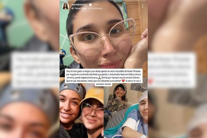 aría publicó un collage con distintas imágenes junto a la joven.