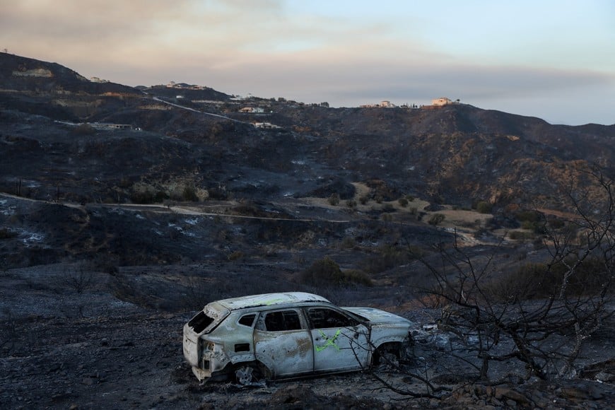A damaged car remains following deadly wildfires affecting Almeria province, in Bedar, Almeria, Spain, July 10, 2026. REUTERS/Loyola Perez de Villegas Muniz
