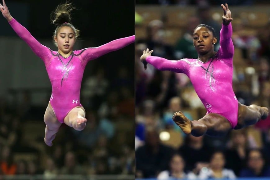 Katelyn Ohashi venció a Simone Biles en la competencia all-around (individual general) en la American Cup de 2013. Foto: Gentileza USA Gymnastics