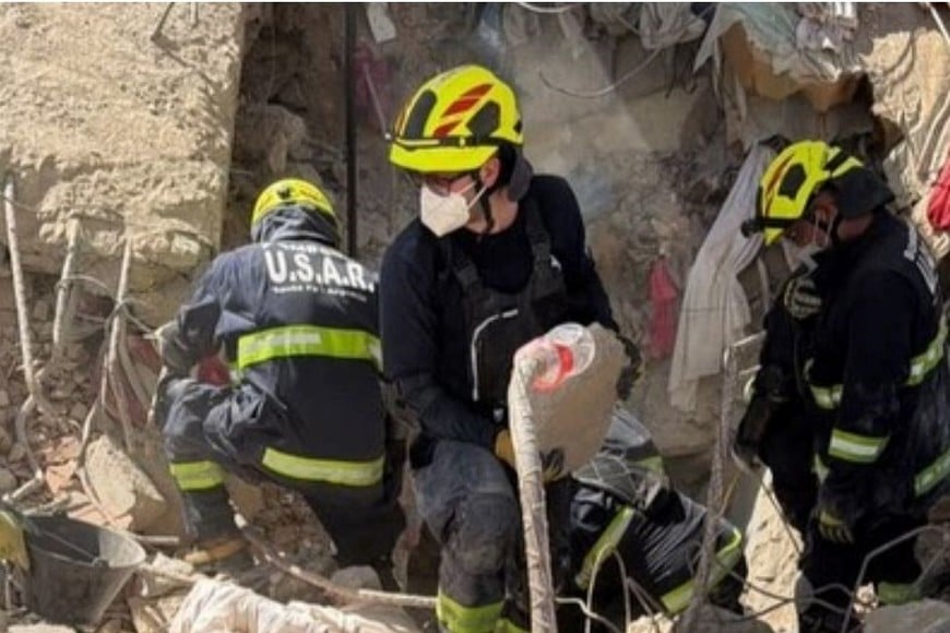 La brigada USAR de Santa Fe culminó una intensa misión de rescate en Venezuela. Foto: Gobierno de Santa Fe.
