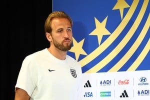 Soccer Football - FIFA World Cup 2026 - England Press Conference - Inter Miami CF Stadium, Fort Lauderdale, Florida, U.S. - July 10, 2026
England's Harry Kane during the press conference REUTERS/Marco Bello