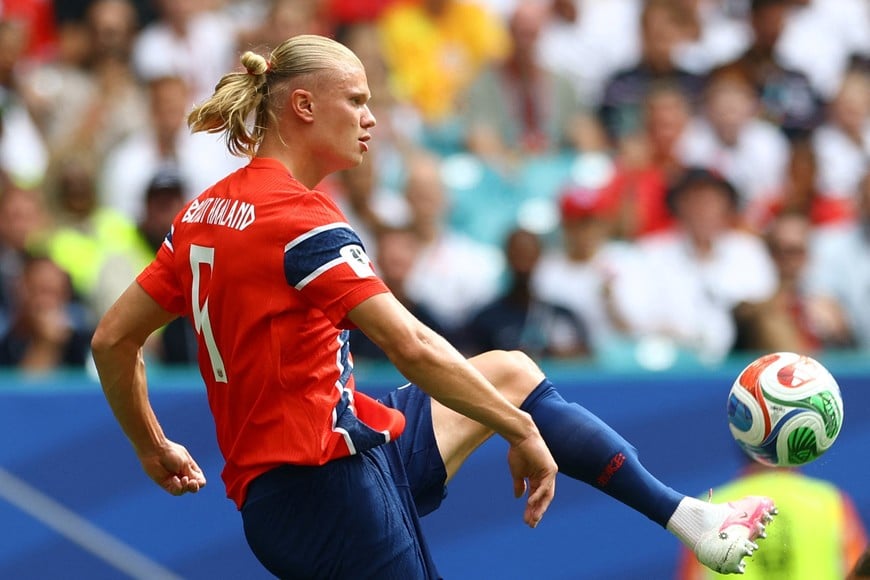 Soccer Football - FIFA World Cup 2026 - Quarter Final - Norway v England - Miami Stadium, Miami Gardens, Florida, U.S. - July 11, 2026
Norway's Erling Haaland in action IMAGN IMAGES via Reuters/Nathan Ray Seebeck