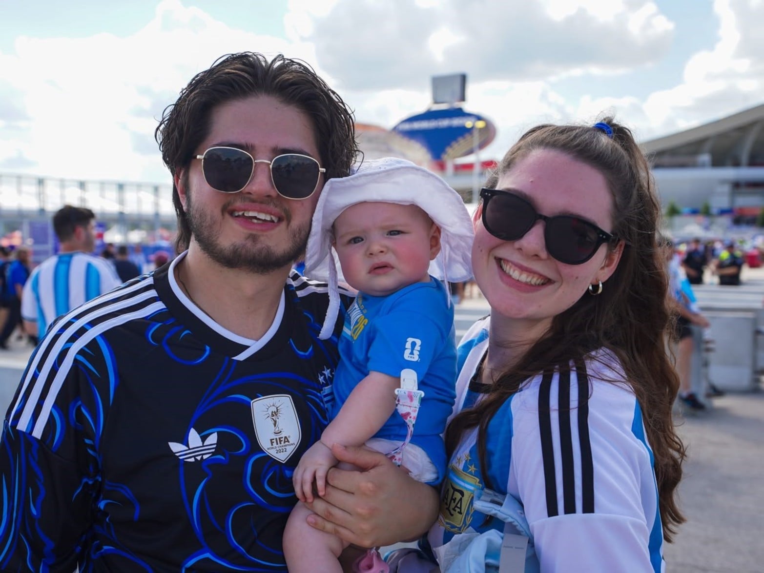 Fiebre argentina en Kansas, en la previa ante Suiza.  Foto: Fernando Nicola