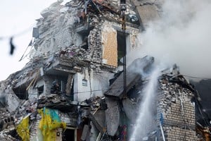 Rusia lanzó más de 130 misiles y drones, provocando destrozos. Foto: Archivo