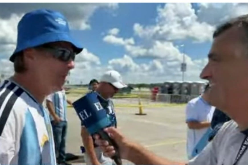 Oriundo de San Lorenzo, Santa Fe, viajó para cumplir el sueño de alentar a la Selección en un nuevo Mundial.