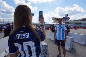 Fiebre argentina en Kansas, en la previa ante Suiza. Foto: Fernando Nicola