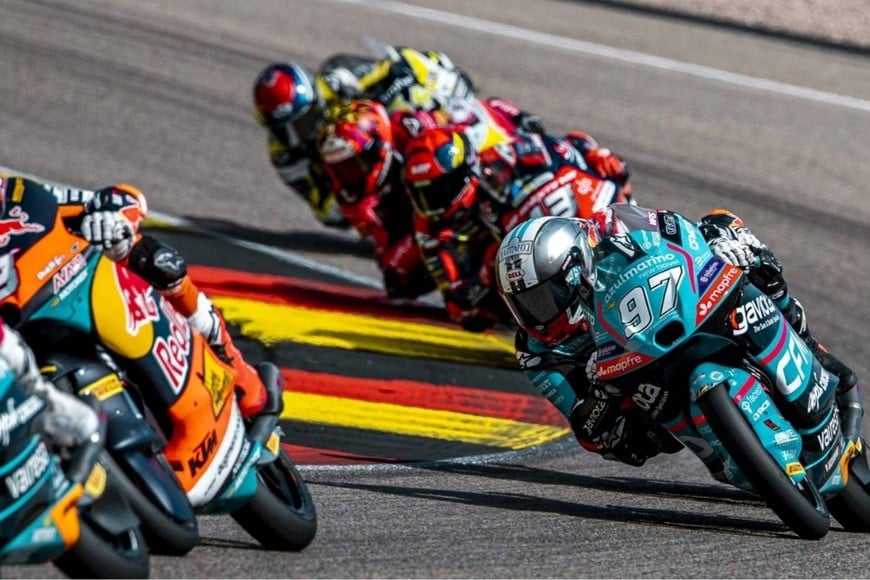 El argentino peleó por el podio hasta la última curva del Gran Premio de Alemania