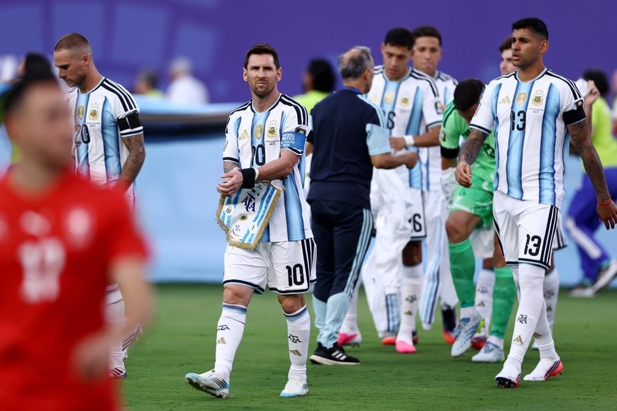 Soccer Football - FIFA World Cup 2026 - Quarter Final - Argentina v Switzerland - Kansas City Stadium, Kansas City, Missouri, U.S. - July 11, 2026
Argentina's Lionel Messi before the match REUTERS/Lee Smith