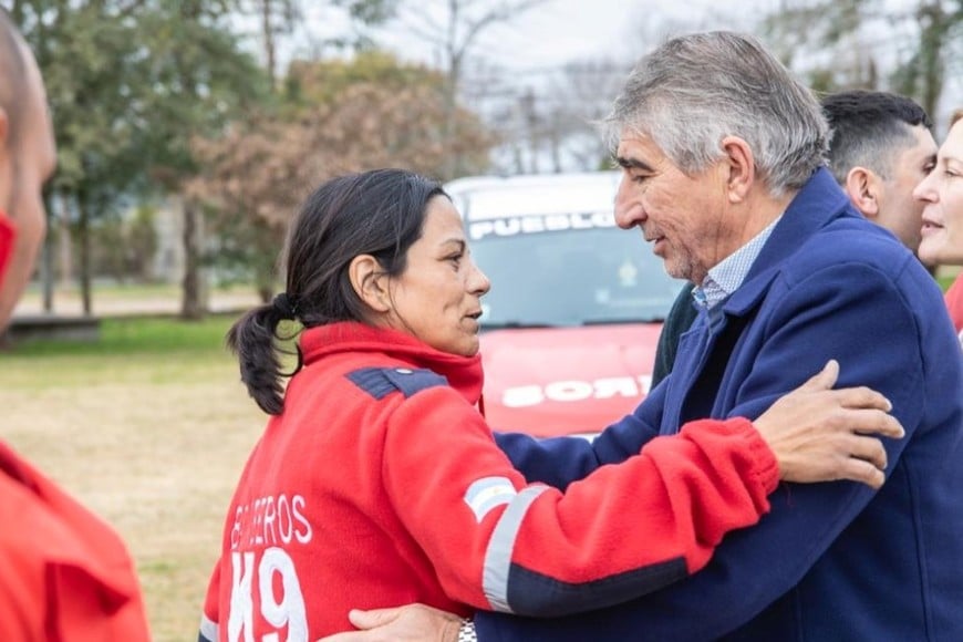 Recibimiento del equipo de rescate