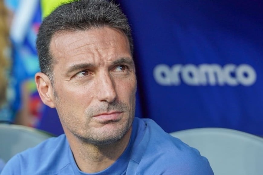 Lionel Scaloni no le escapó a la autocrítica y fue el primero en reconocer que el equipo no jugó para nada bien. Foto: Fernando Nicola