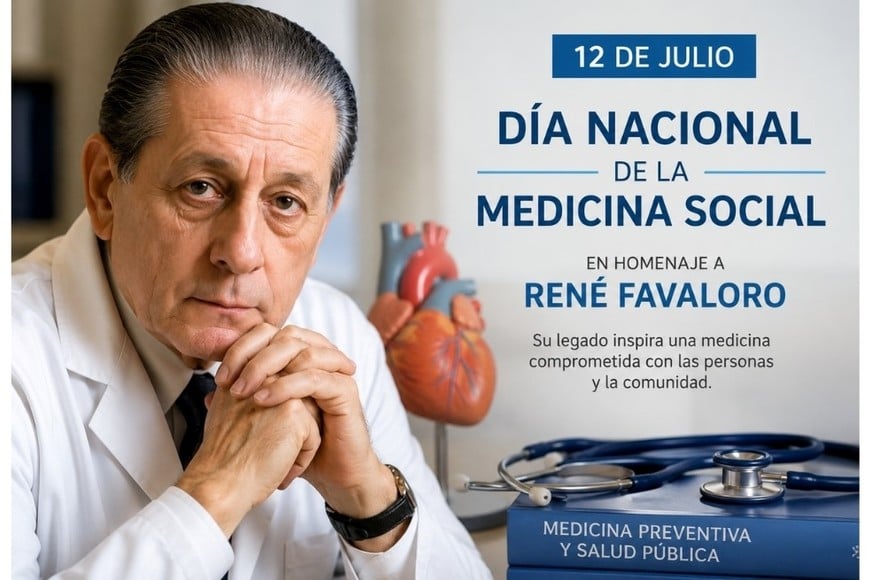 Cada 12 de julio Argentina recuerda el nacimiento del doctor René Favaloro