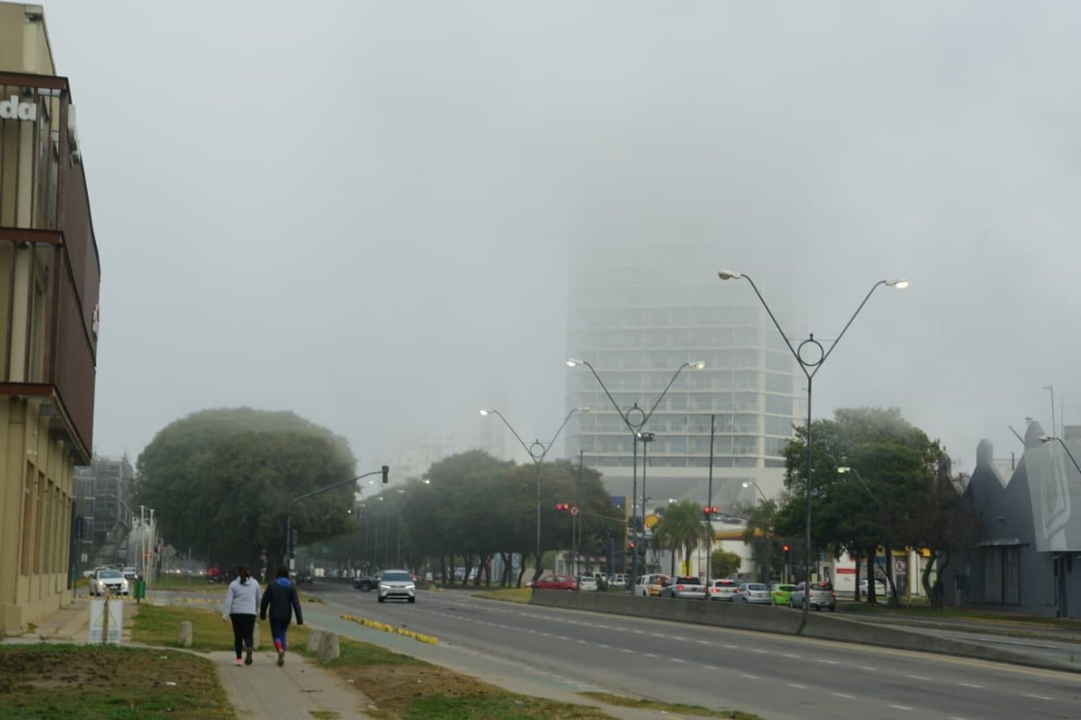 Santa Fe amaneció cubierta por una intensa niebla. Créditos: Guillermo Di Salvatore