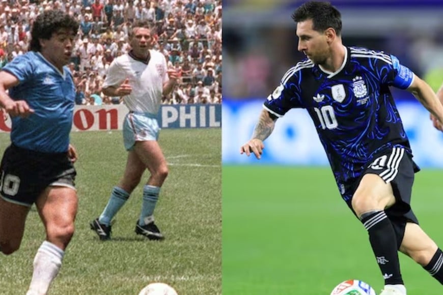 La camiseta alternativa que Diego Armando Maradona inmortalizó en el Mundial de 1986.