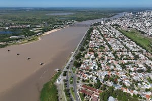 Setúbal. Emblemática postal aérea de un símbolo santafesino. Foto: Fernando Nicola
