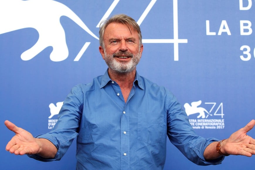 FILE PHOTO: Actor Sam Neill poses during a photocall for the movie "Sweet Country" at the 74th Venice Film Festival in Venice, Italy September 6, 2017. REUTERS/Alessandro Bianchi/File Photo