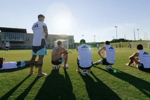 Lionel Messi publicó imágenes del último entrenamiento de la Selección en Kansas City.